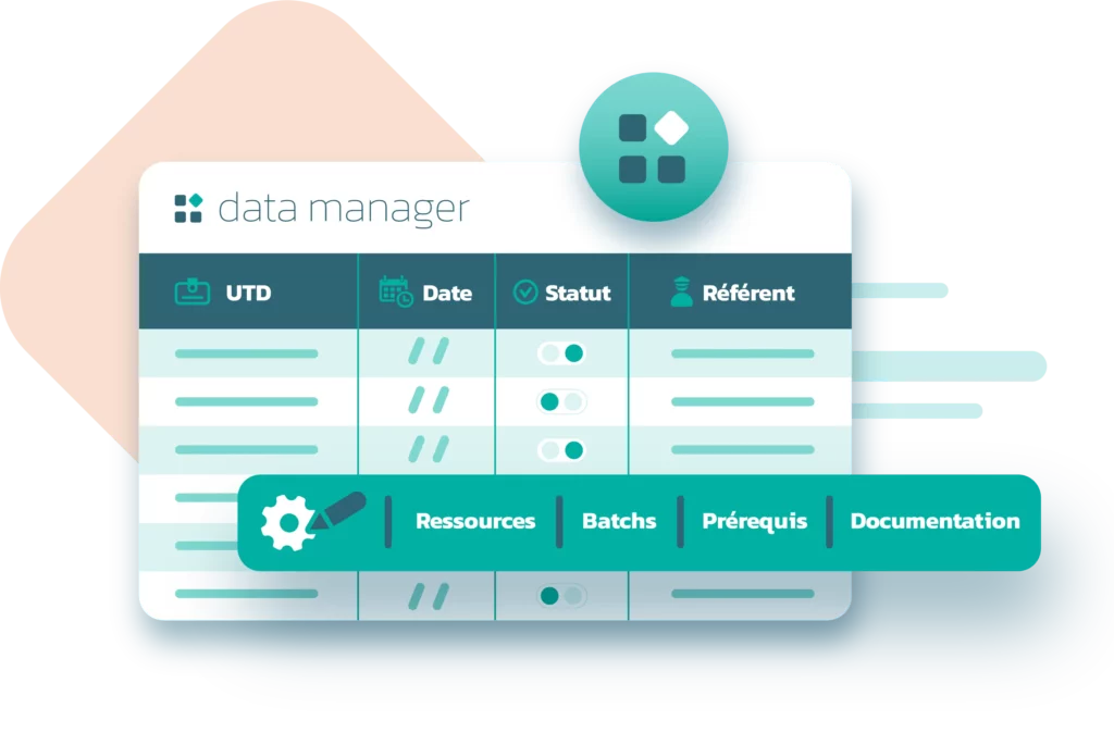 illustration nterface data manager